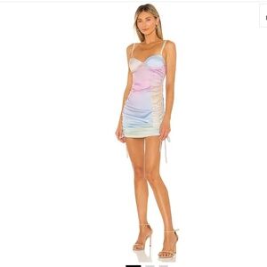 X Revolve OW Intimates NWT Freja Bra Dress Size Small in Rainbow